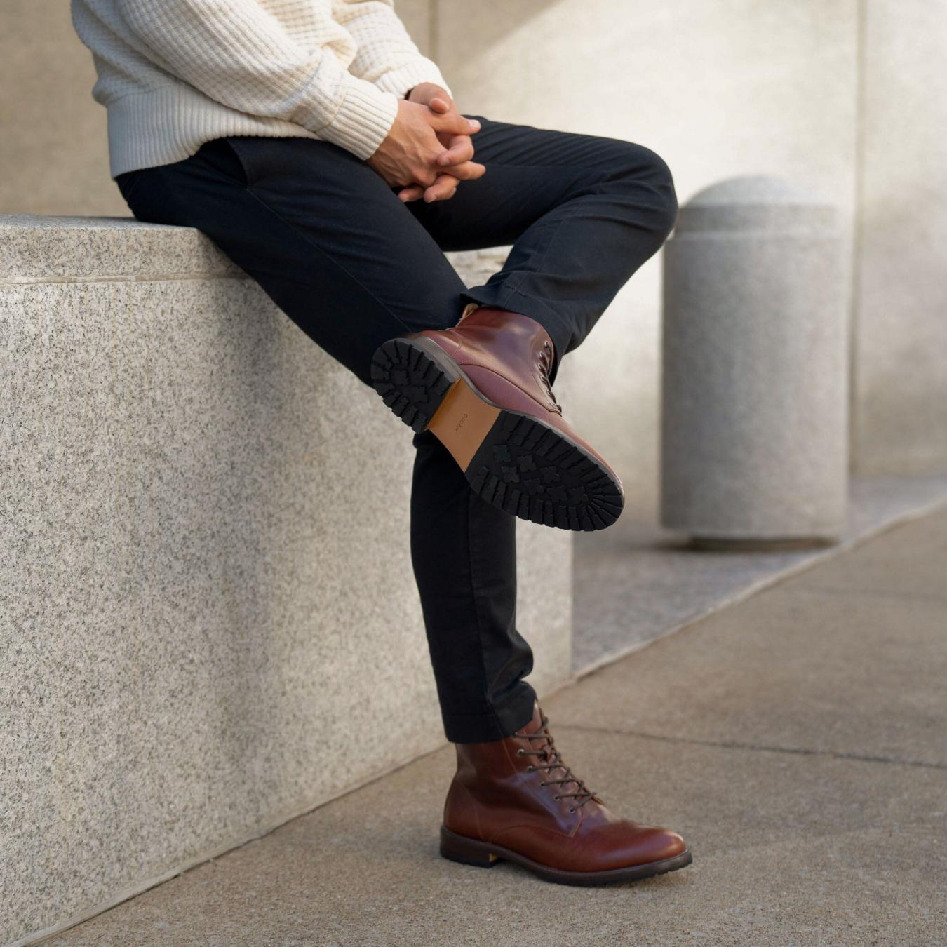 Nisolo Martin All-Weather Boot Mahogany | Men Boots