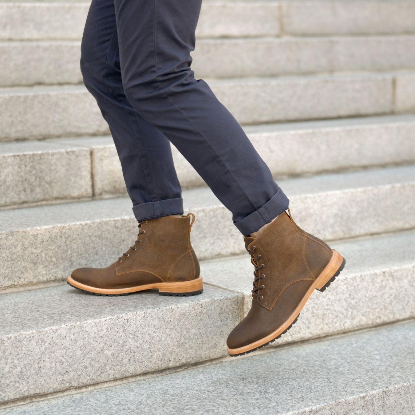 Nisolo Martin All-Weather Boot Waxed Brown | Men Boots