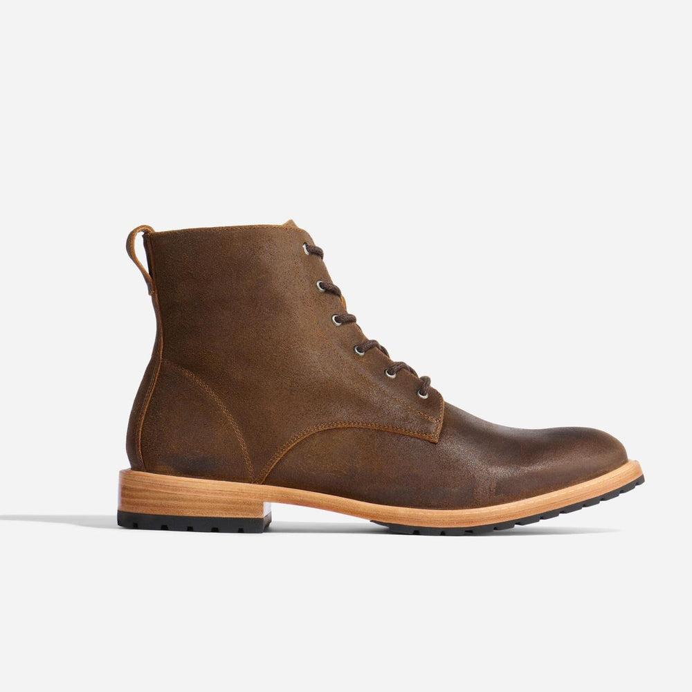 Nisolo Martin All-Weather Boot Waxed Brown | Men Boots