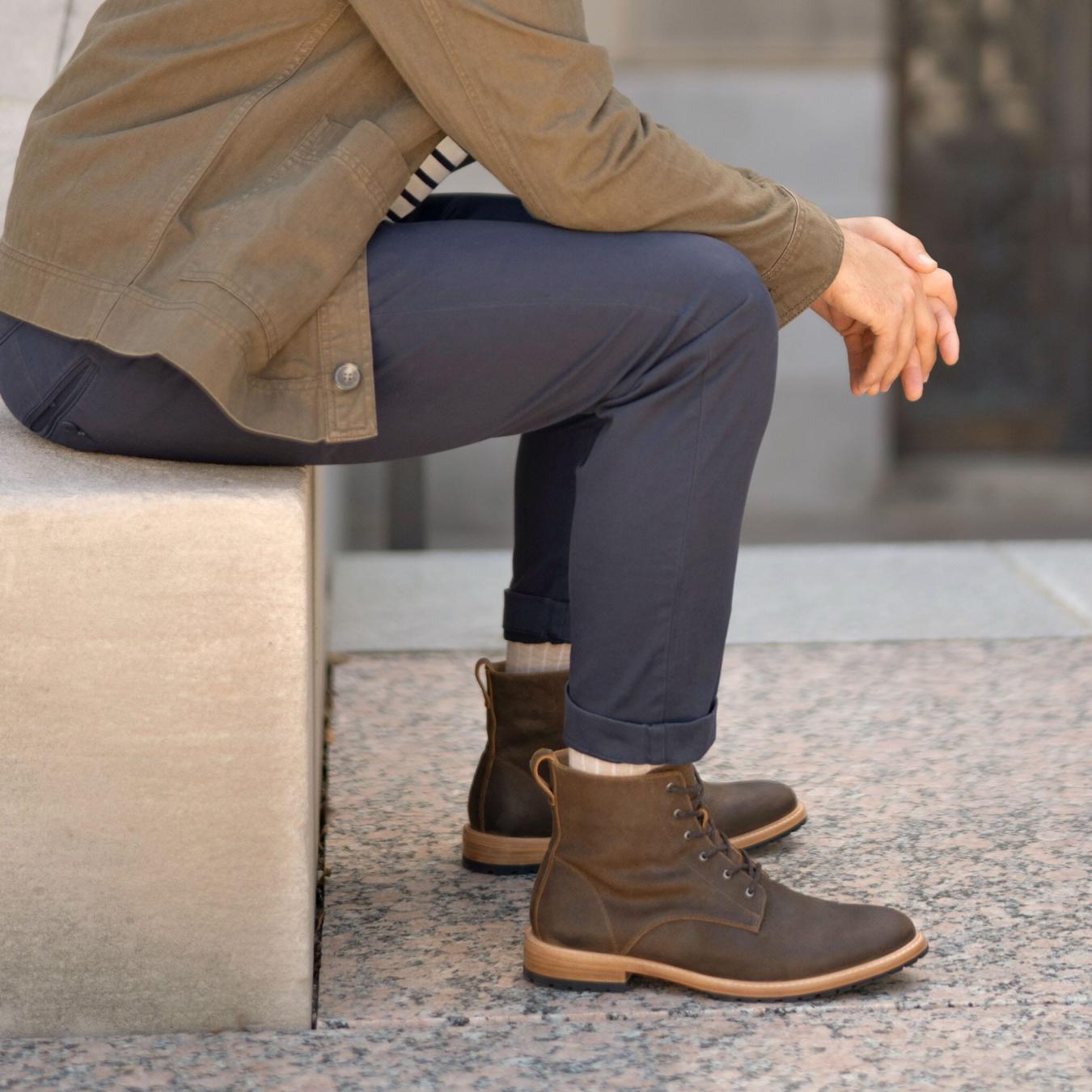 Nisolo Martin All-Weather Boot Waxed Brown | Men Boots