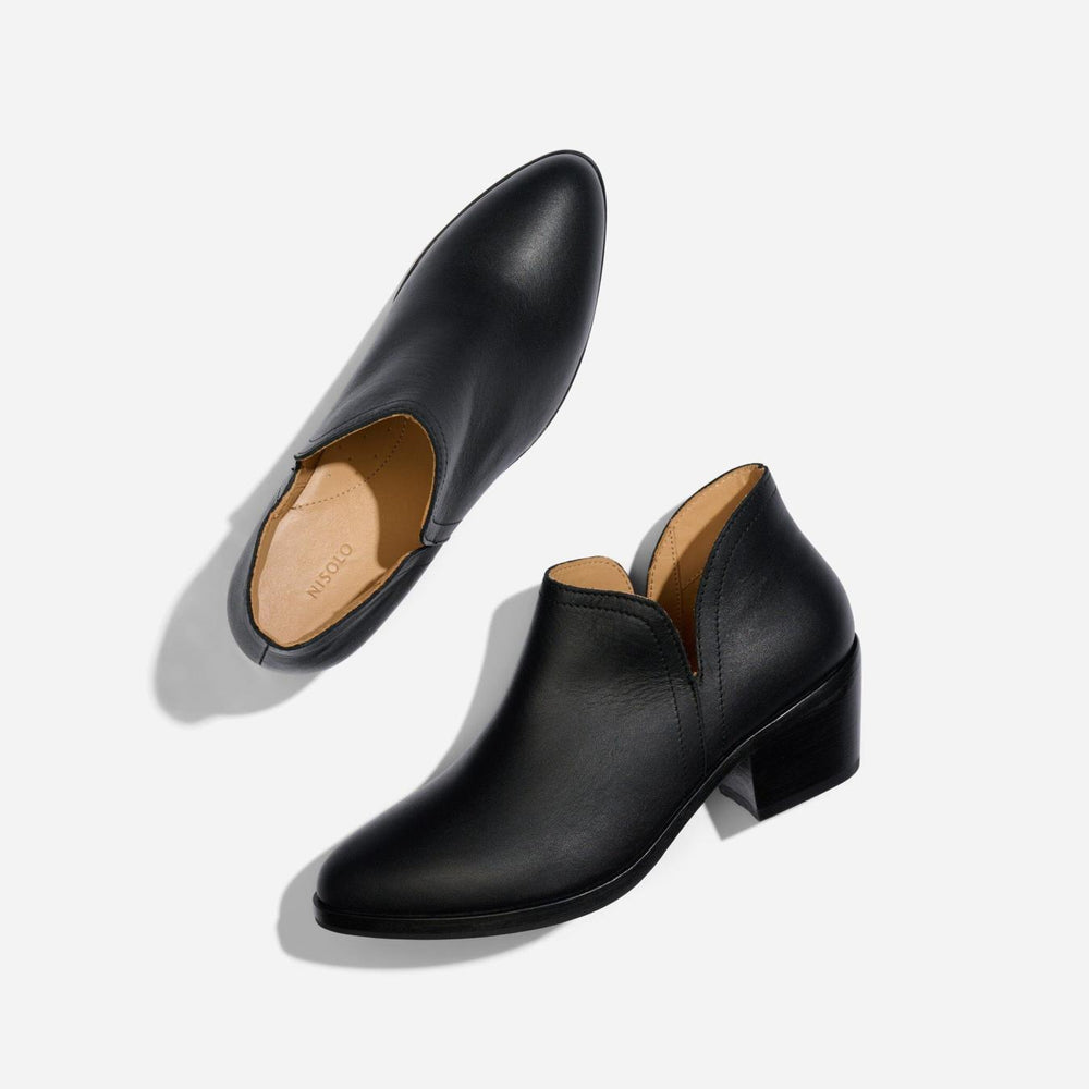 Nisolo Mia Everyday Ankle Bootie Black/Black | Women Boots