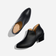 Nisolo Mia Everyday Ankle Bootie Black/Black | Women Heels