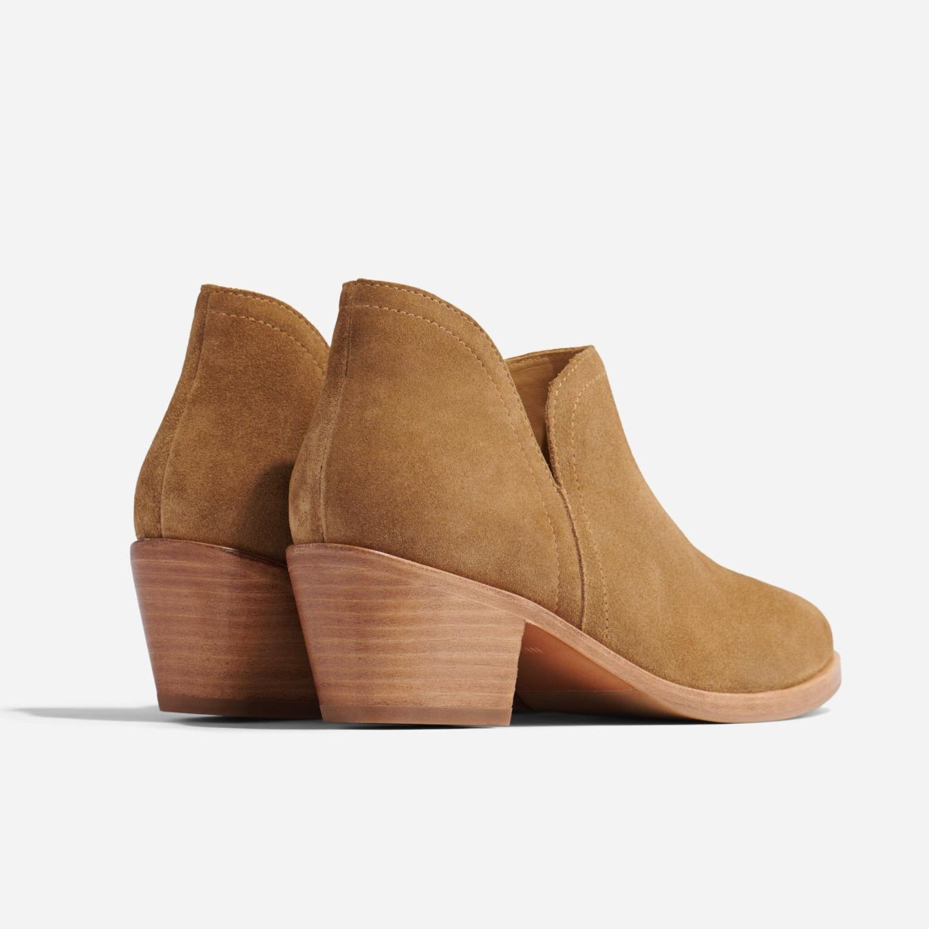 Nisolo Mia Everyday Ankle Bootie Taupe Suede | Women Boots