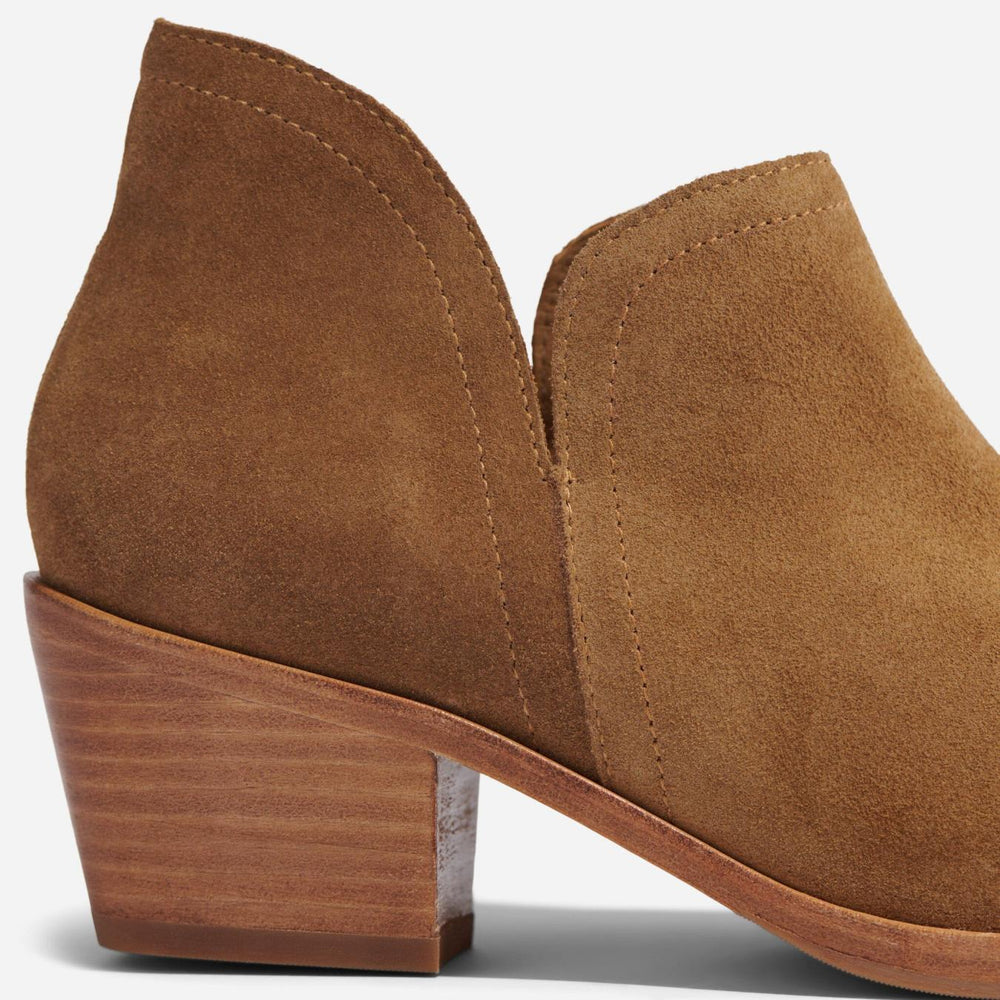 Nisolo Mia Everyday Ankle Bootie Taupe Suede | Women Boots