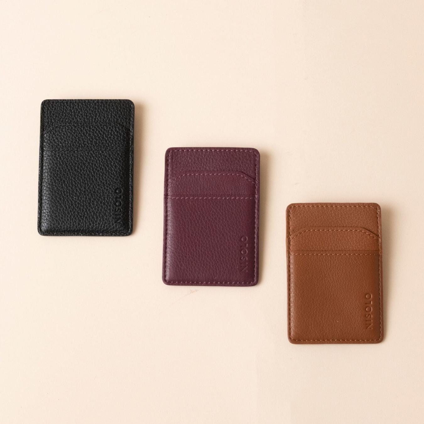 Nisolo Nico Card Case Wallet Black | Men Bags &amp; Wallets