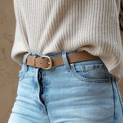 Nisolo Noemi Belt Almond | Women Belts