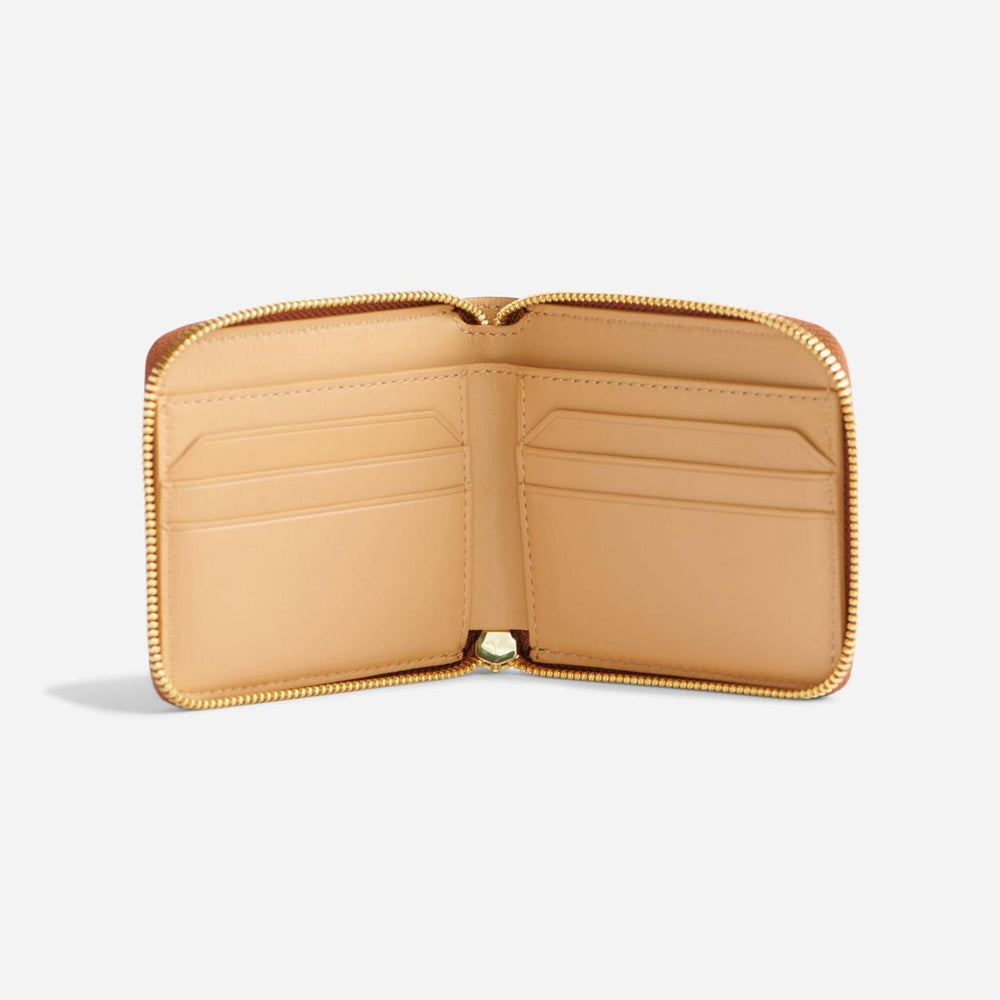 Nisolo Remi Zip Wallet Caramel | Women Bags &amp; Wallets