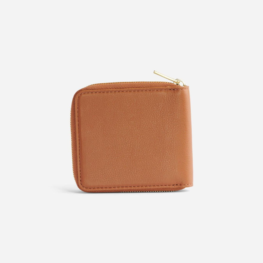 Nisolo Remi Zip Wallet Caramel | Women Bags &amp; Wallets
