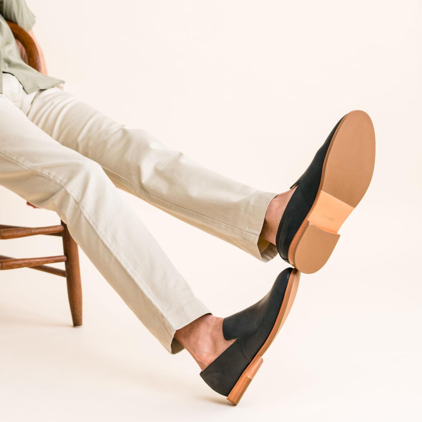 Nisolo Rio Slip-On Loafer Black | Men Sandals &amp; Slip Ons