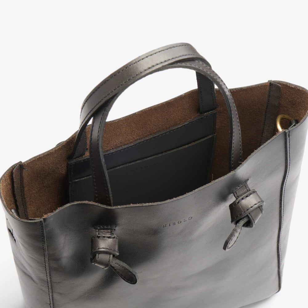 Nisolo Simone Convertible Shopper Black | Women Bags &amp; Wallets