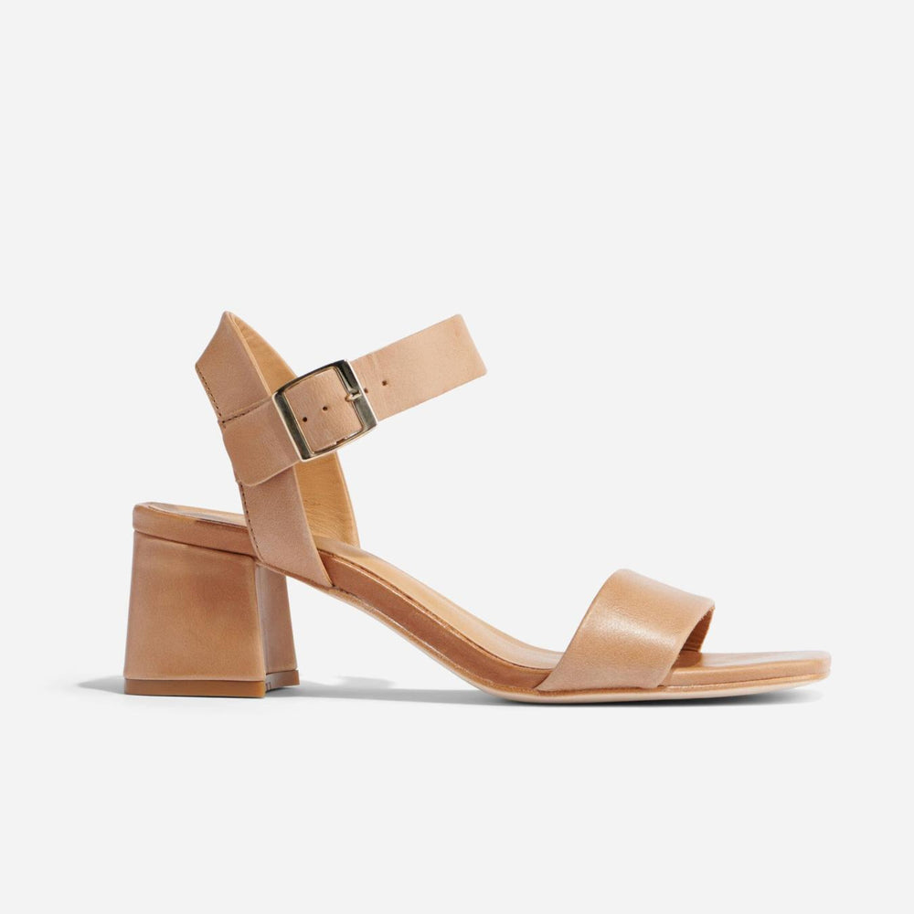 Nisolo Stella Go-To Block Heel Sandal Almond | Women Sandals