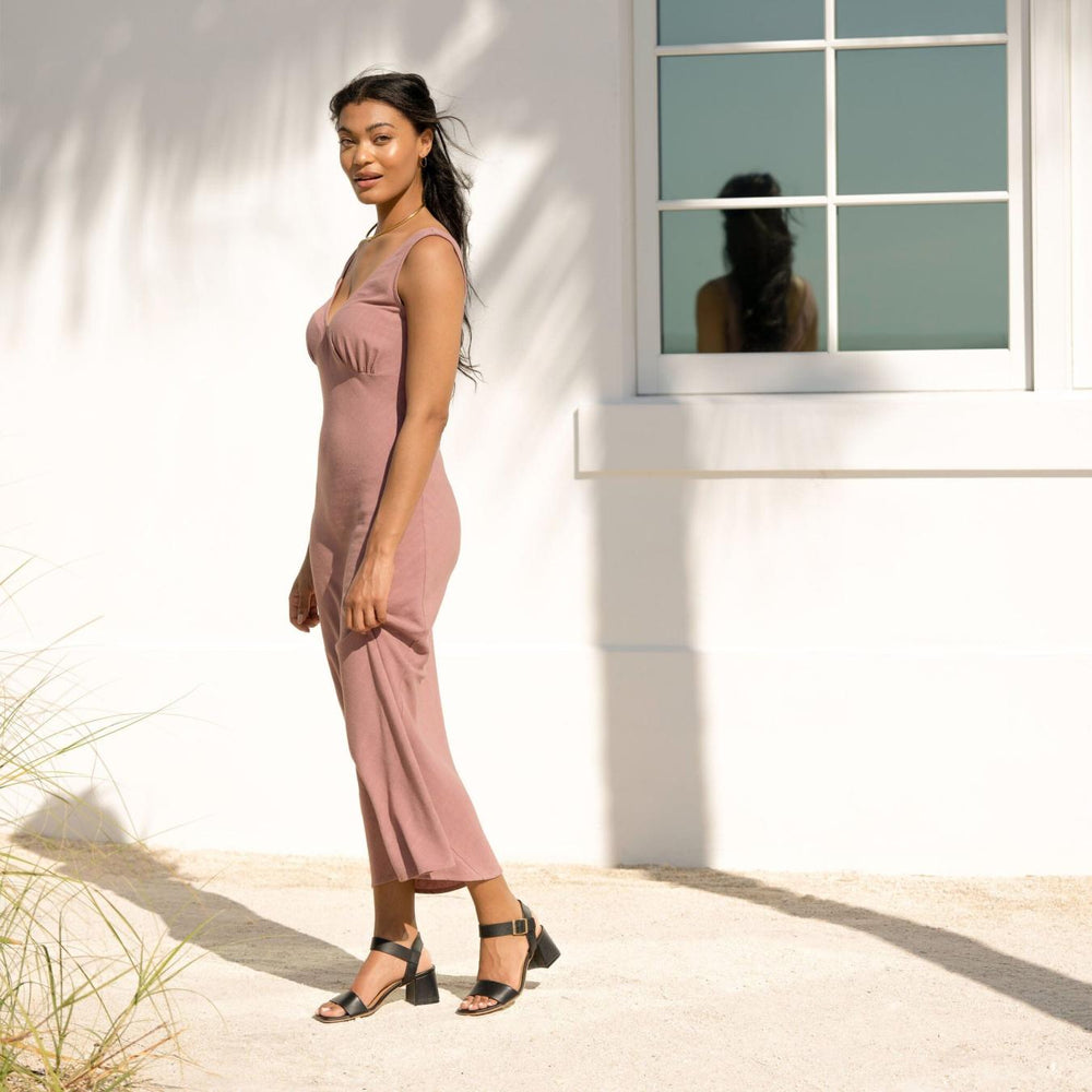 Nisolo Stella Go-To Block Heel Sandal Black | Women Heels