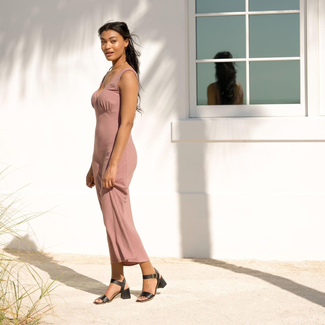 Nisolo Stella Go-To Block Heel Sandal Black | Women Sandals