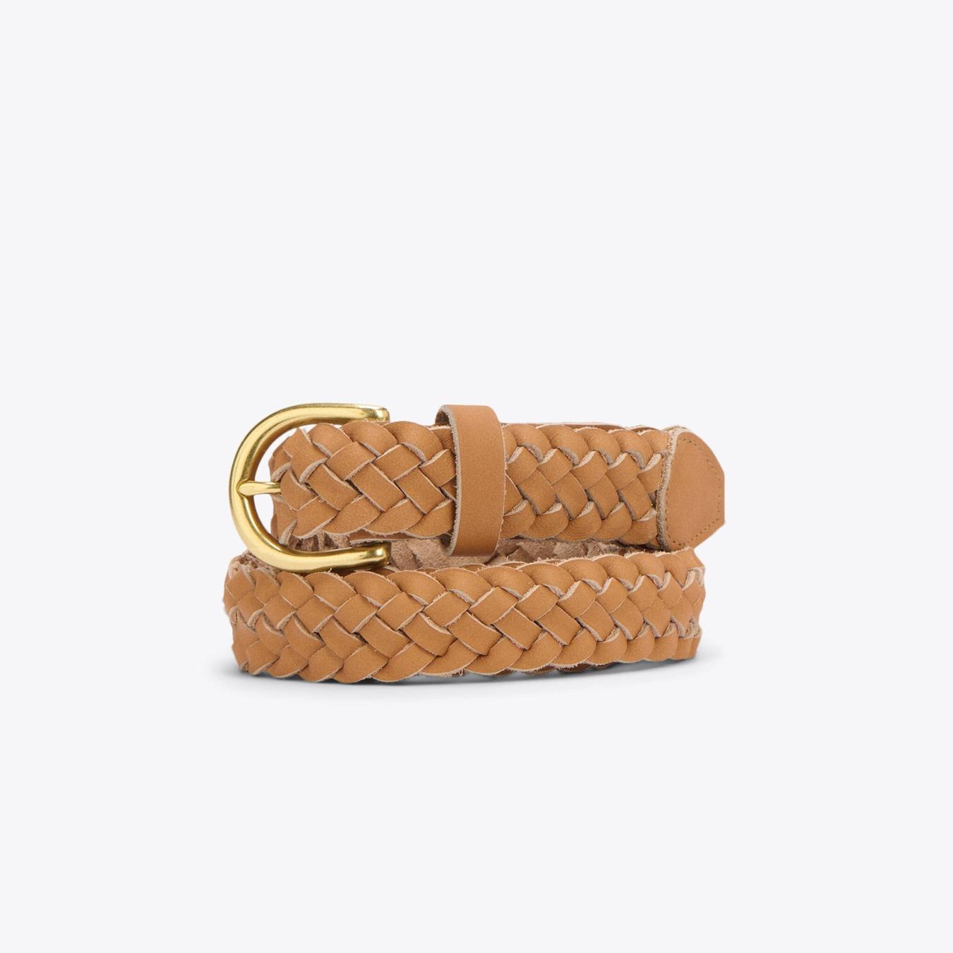 Nisolo Talia Braided Belt Almond | Women Belts
