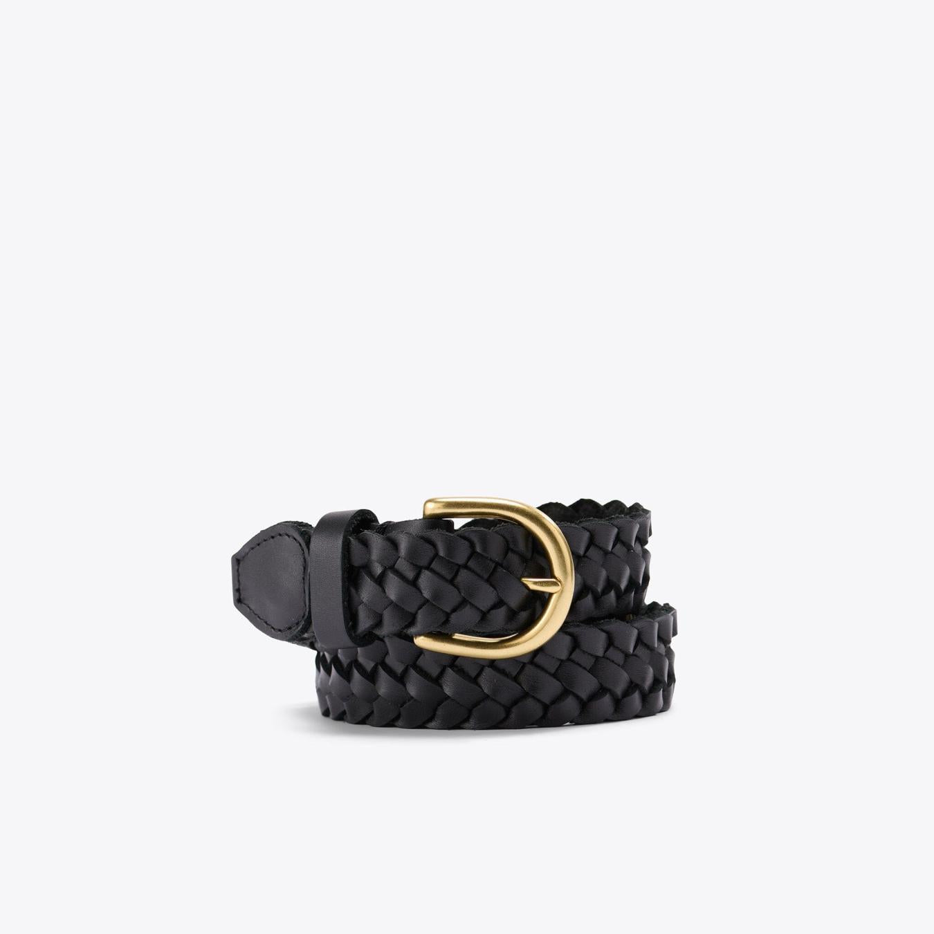 Nisolo Talia Braided Belt Black | Women Belts