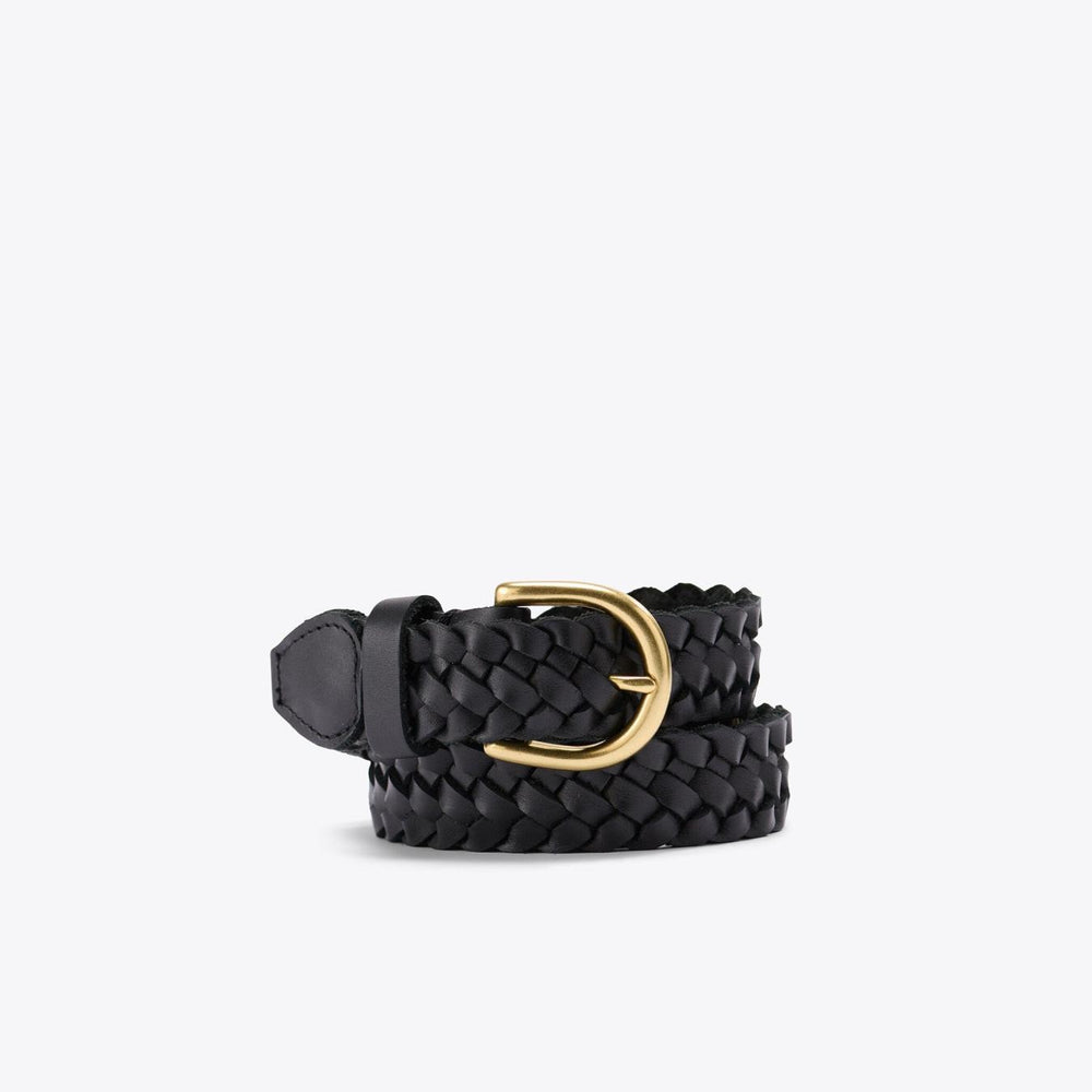 Nisolo Talia Braided Belt Black | Women Belts