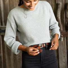 Nisolo Talia Braided Belt Brandy | Women Belts