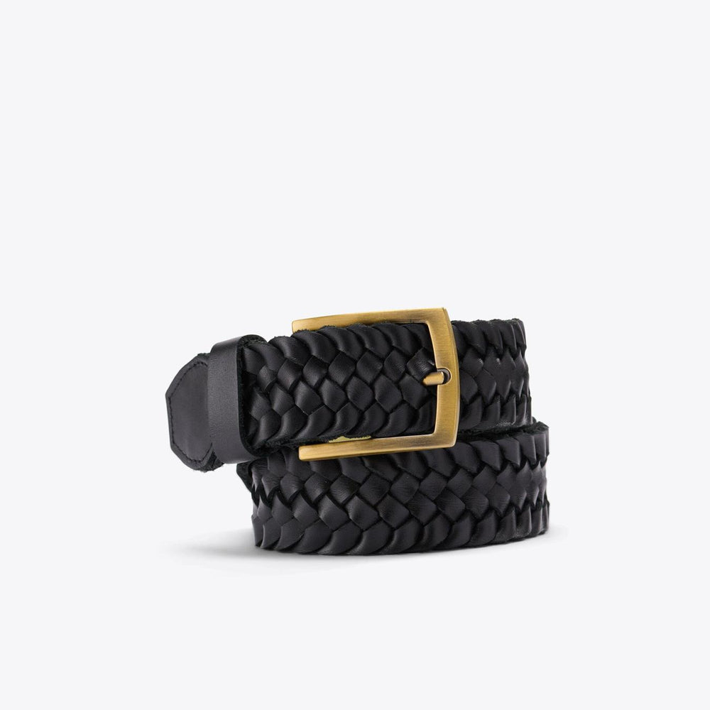 Nisolo Teyo Woven Belt Black | Men Belts