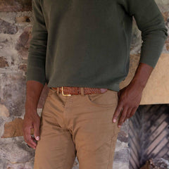 Nisolo Teyo Woven Belt Brandy | Men Belts