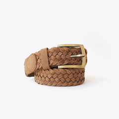 Nisolo Teyo Woven Belt Tobacco | Men Belts