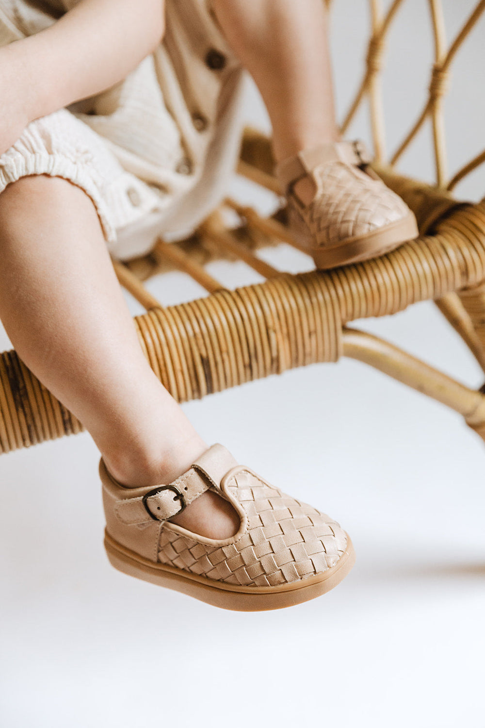 Nisolo Woven Hard Sole T-Bar Stone | Baby Baby, Toddler &amp; Kids Shoes