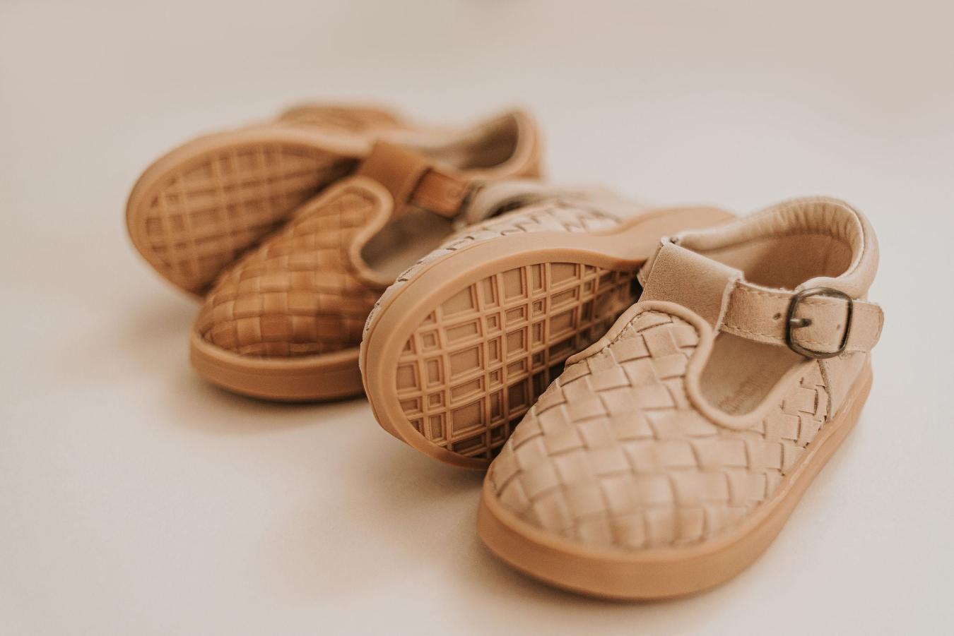 Nisolo Woven Hard Sole T-Bar Stone | Baby Baby, Toddler &amp; Kids Shoes
