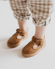 Nisolo Woven Hard Sole T-Bar Walnut | Baby Baby, Toddler &amp; Kids Shoes