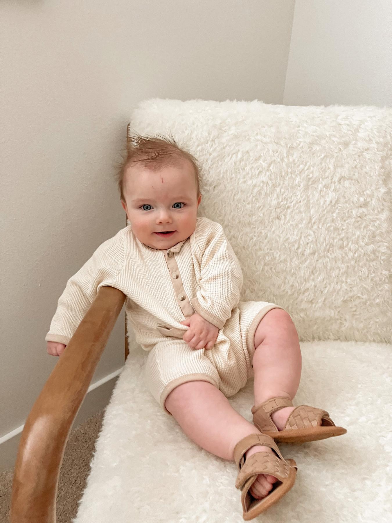 Nisolo Woven Soft Sole Sandal Stone | Baby Baby, Toddler &amp; Kids Shoes