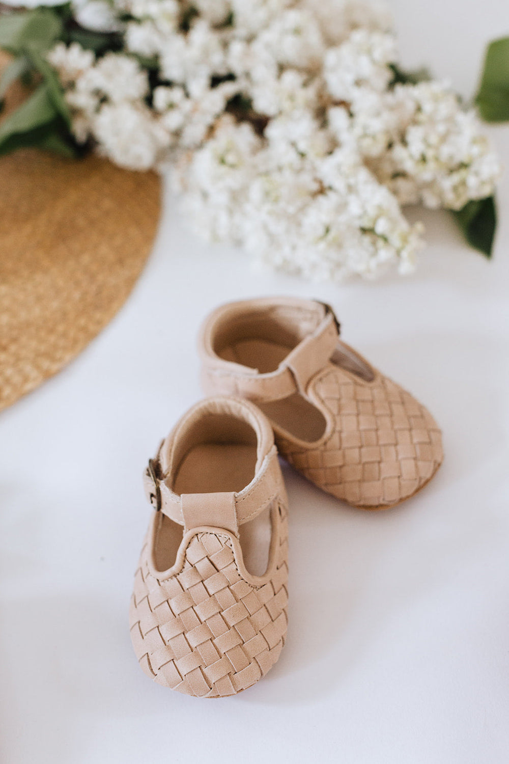 Nisolo Woven Soft Sole T-Bar Stone | Baby Baby, Toddler &amp; Kids Shoes